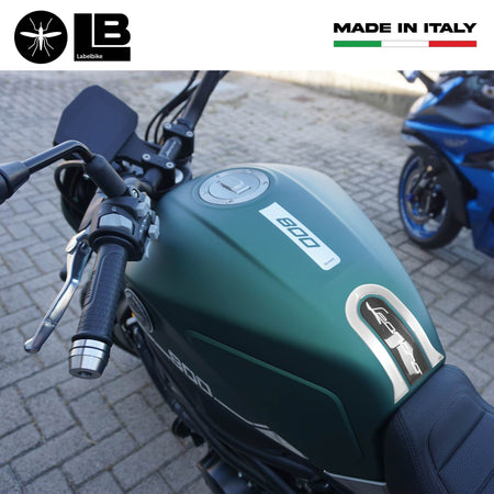 Paraserbatoio resina gel 3D protezione moto compatibile con Benelli Leoncino 800