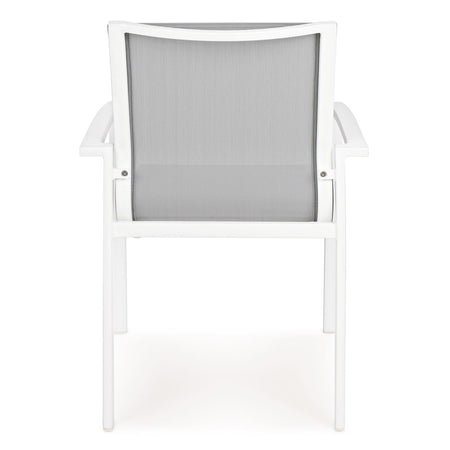 Poltrona "Atlantic" struttura in alluminio verniciato e texilene per giardino e veranda