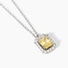 Mabina - Girocollo in argento con zircone Lemon DESIDERIO INFINITO