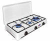 CFParker Fornello a Gas 3 Fuochi Gpl / Metano Doppia Corona con Valvola di Sicurezza mod. 5328GPS/C