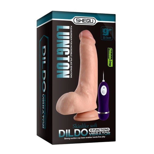 Dildo Vibrante 22,5 cm Shequ Lungton