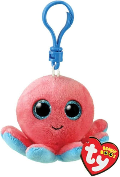 Ty Collection - Portachiavi Beanie Boos Clips Polpo Sheldon