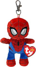 Ty - Collezione Marvel Portachiavi Peluche Spiderman