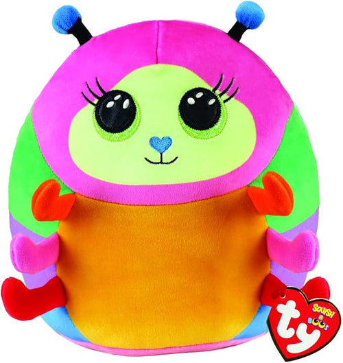TY Collection - Squishy Beanies Nessa il Bruco Multicolore 22 cm