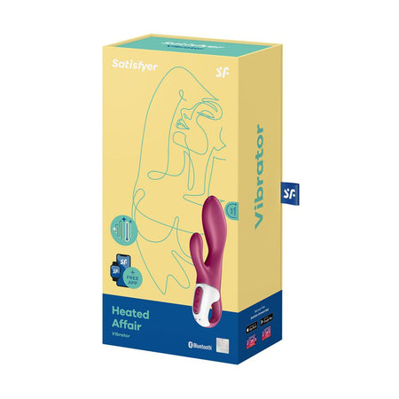 SATISFYER HEATED AFFAIR VIBRATORE FEMMINILE RABBIT IN SILICONE CON APP SMARTPHONE
