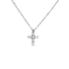 Marlù   Collana croce pendente con cristalli baguette