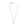 Marlù   Collana croce pendente con cristalli baguette