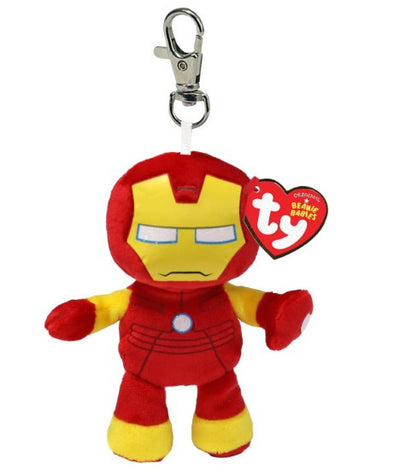 Ty - Collezione Marvel Portachiavi Peluche Iron Man