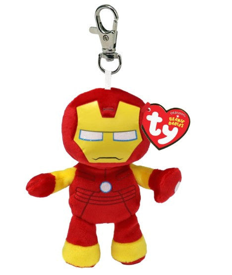 Ty - Collezione Marvel Portachiavi Peluche Iron Man