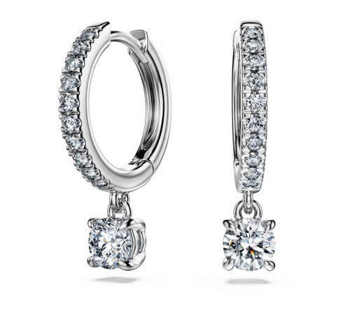 SWAROVSKI - Orecchini pendenti Eternity Taglio Round, Oro