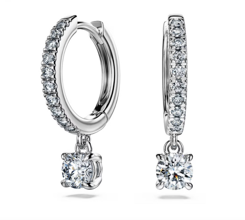 SWAROVSKI - Orecchini pendenti Eternity Taglio Round, Oro