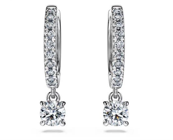 SWAROVSKI - Orecchini pendenti Eternity Taglio Round, Oro