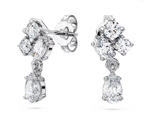 SWAROVSKI - Orecchini pendenti Galaxy Diamanti 0,75 ct tw, Taglio misto, Oro bianco 18 K