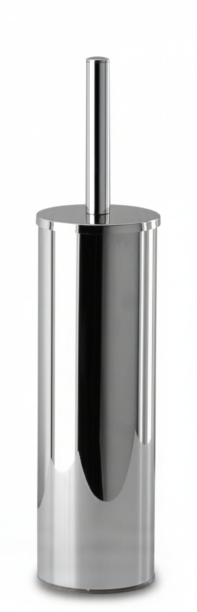 Porta scopino da bagno antibatterico a parete in ottone cromato