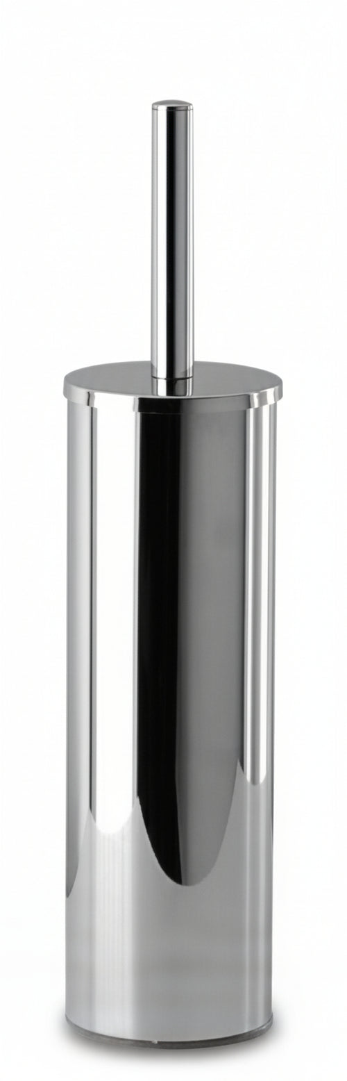 Porta scopino da bagno antibatterico a parete in ottone cromato