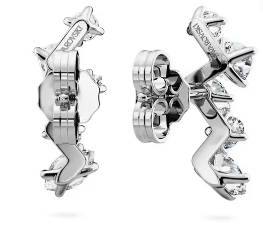 SWAROVSKI - Orecchini ear cuff Galaxy Diamanti 1,25 ct tw, Taglio misto, Oro bianco 18 K