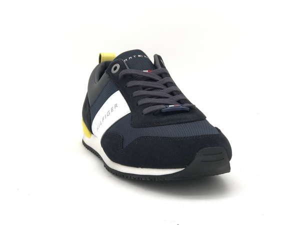 TOMMY HILFIGER Sneaker uomo iconic material mix blue