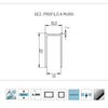 Cabina doccia Angolare Giglio 2 Ante Cristallo 8 mm Trasparente 70x120x195h