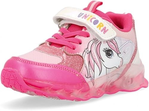 Scarpe unicorno con luci fuxia dal 25 al 33