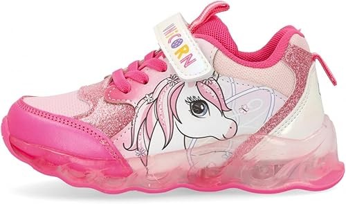 Scarpe unicorno con luci fuxia dal 25 al 33
