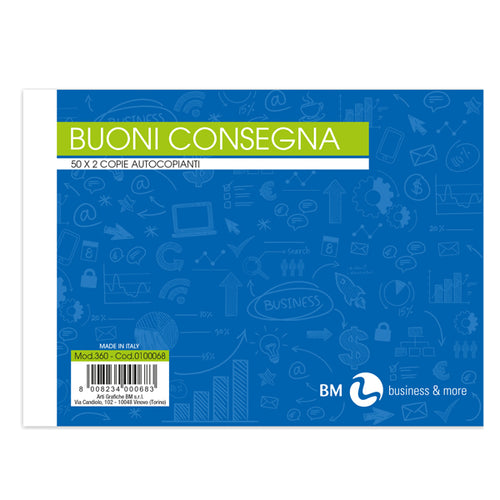 Blocco Buoni Di Consegna 50/50 165X120Mm Ric Art360 Bm