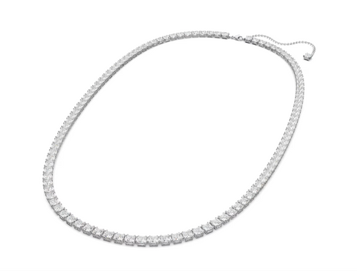 Swarovski - Cintura ,Taglio squadrato, Bianco, Placcato rodio