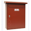BTV - CASSETTA PER LA POSTA DA ESTERNO - MODELLO CASTILLO - COLORE MARRONE 300X433MM