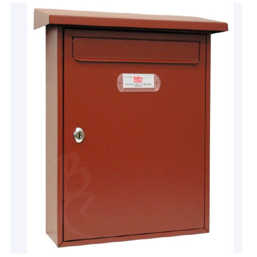 BTV - CASSETTA PER LA POSTA DA ESTERNO - MODELLO CASTILLO - COLORE MARRONE 300X433MM