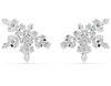 SWAROVSKI - Orecchini a clip Idyllia Taglio misto, Mezzo fiocco di neve, Bianchi, Placcato rodio