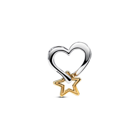 Pandora   Charm Openwork Cuore e Stella "My Lucky Star"