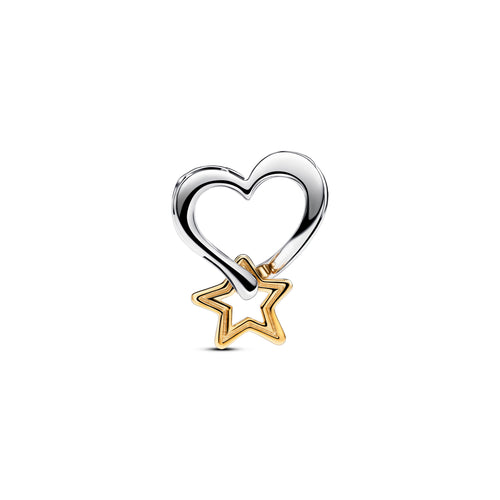 Pandora   Charm Openwork Cuore e Stella My Lucky Star