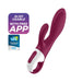 SATISFYER HEATED AFFAIR VIBRATORE FEMMINILE RABBIT IN SILICONE CON APP SMARTPHONE