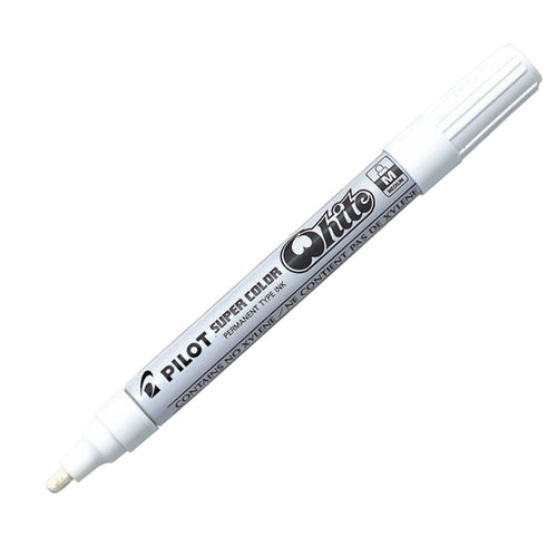 Marcatore Super Color Punta Media Vernice White Pilot