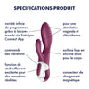 SATISFYER HEATED AFFAIR VIBRATORE FEMMINILE RABBIT IN SILICONE CON APP SMARTPHONE