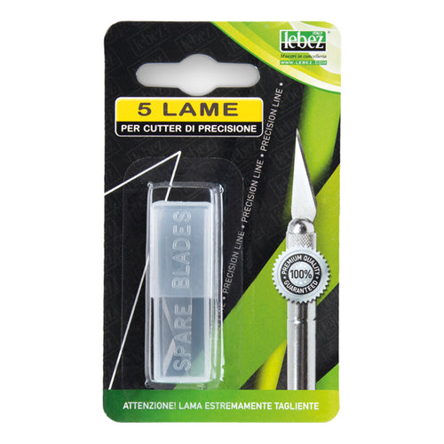 Tubetto 5 Lame Ricambio Per Cutter Hobby Knife Art.B-56