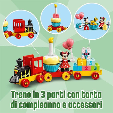 Lego Duplo - Il Treno del Compleanno di Topolino e Minnie 10941