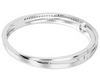 SWAROVSKI - Bracciale rigido Hyperbola Taglio misto, Bianco, Placcato rodio