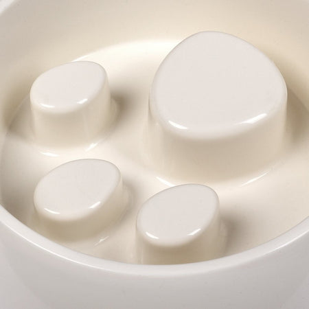 Ciotola Per Cani Alimentazione Lenta 500 Ml In Plastica Per Mangiare Lentamente