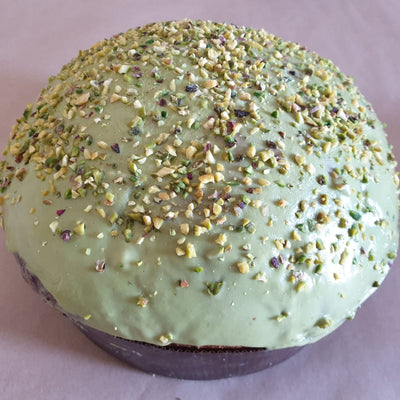 Panettone artigianale al pistacchio di Bronte dolce natalizio 1Kg
