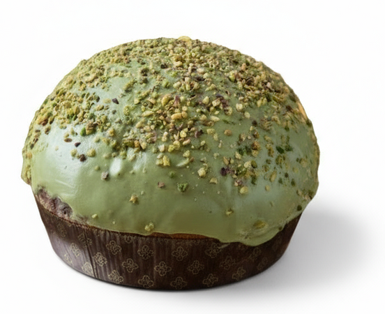 Panettone artigianale al pistacchio di Bronte dolce natalizio 1Kg