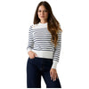 Guess maglione a righe bianco blu HELEN W5BR36Z0422S00J