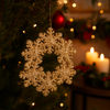 Pendente corona pensile per albero di Natale per decorazioni natalizie h 12 cm