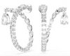 SWAROVSKI -  Orecchini a cerchio Matrix Taglio misto, Bianchi, Placcato rodio