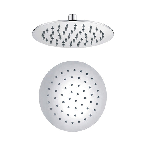 Soffione Doccia Tondo Acciaio Inox 4 Mm Spessore Effetto Pioggia Varie Misure Bagno