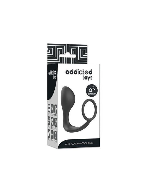 Alanl Plug And Cock Ring Addicted Toys