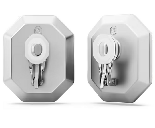 SWAROVSKI  -  Orecchini a clip Lucent Taglio ottagonale, Bianchi