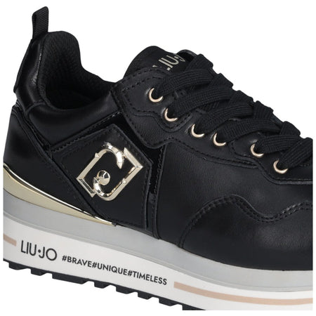 LIU JO sneakers nere in pelle MAXI WONDER