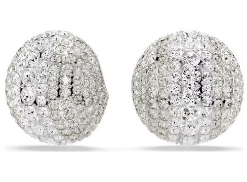 SWAROVSKI  -  Orecchini a clip Sublima Bianchi, Placcato rodio