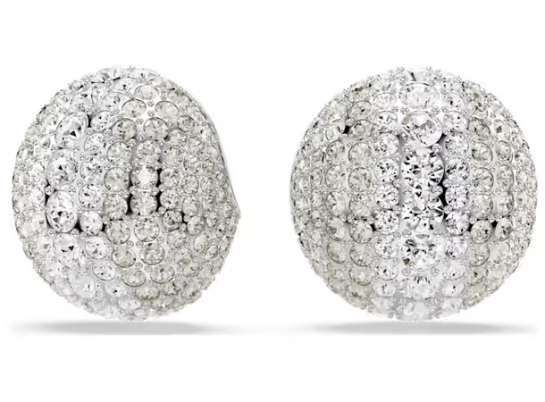 SWAROVSKI  -  Orecchini a clip Sublima Bianchi, Placcato rodio