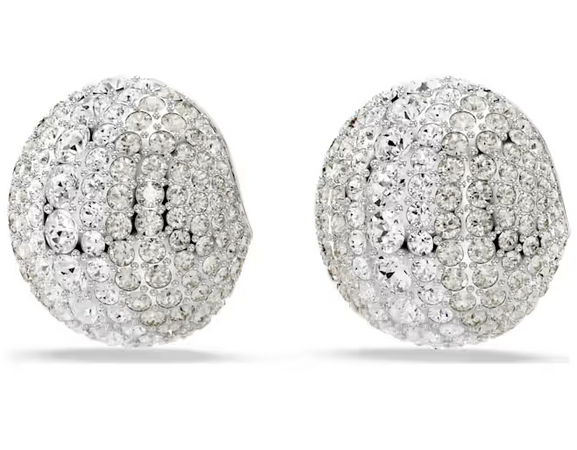 SWAROVSKI  -  Orecchini a clip Sublima Bianchi, Placcato rodio